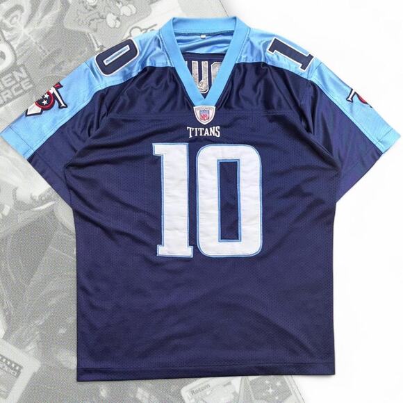 Y2K Blue Stitched  Vince Young NFL Tennessee Titans Football Jersey - Picture 1 of 7
